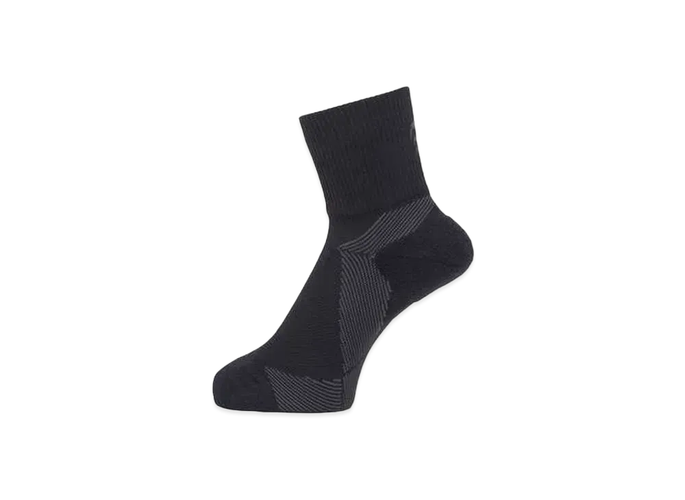 Goldwin Arch Support Quarter Socks (C3 Fit / Unisex) "Black"