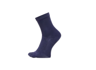 Goldwin Paper Fiber 5 Finger Quarter Socks (C3 Fit / Unisex) "Navy"