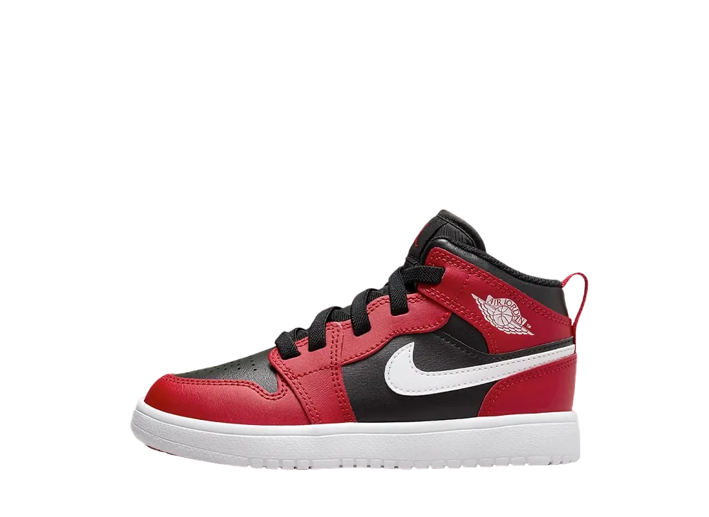 ナイキ PS エアジョーダン1 ミッド ALT "ブラック/ジムレッド/ホワイト" (キッズ)