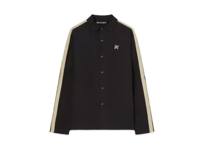 PALM ANGELS Monogram Polo Track Shirt "Black"
