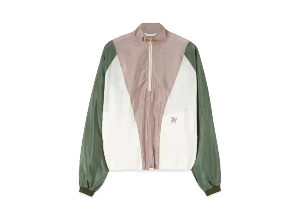 PALM ANGELS Monogram Colorblock Anorak "Lilac Multicolor"