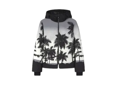 PALM ANGELS PA Palms Ski Jacket "Light Gray/Black"