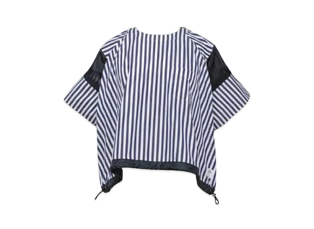 sacai Thomas Mason Cotton Poplin Pullover "Navy Stripe"