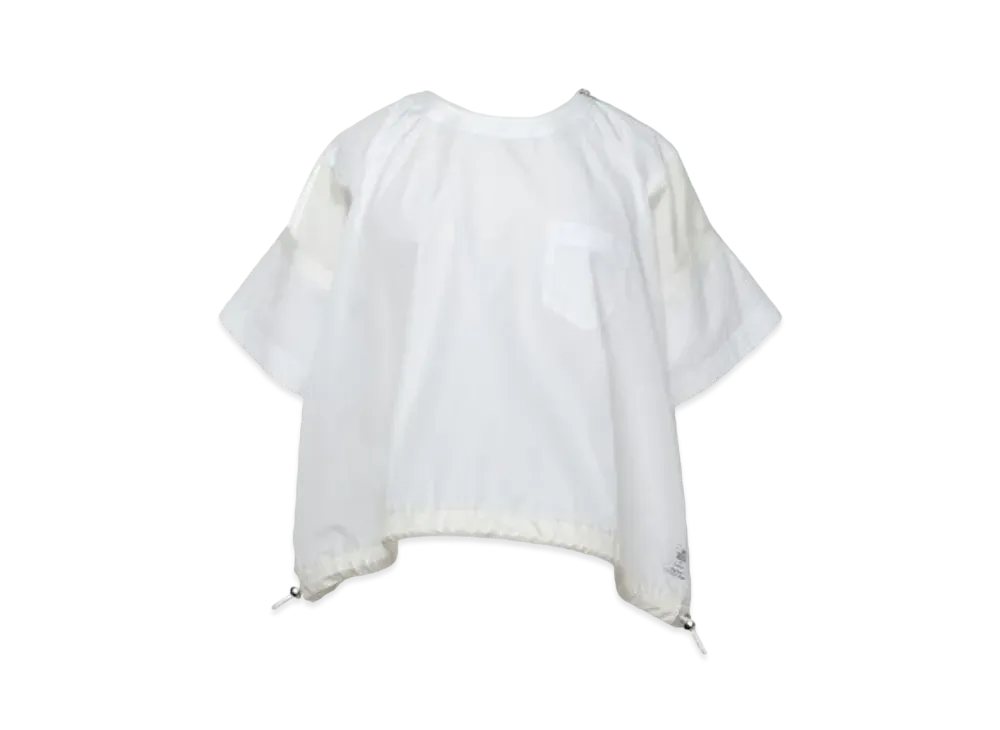 sacai Thomas Mason Cotton Poplin Pullover "Off White"