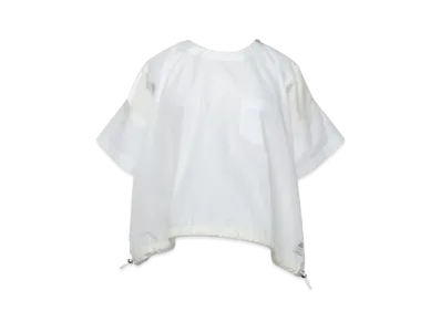 sacai Thomas Mason Cotton Poplin Pullover "Off White"