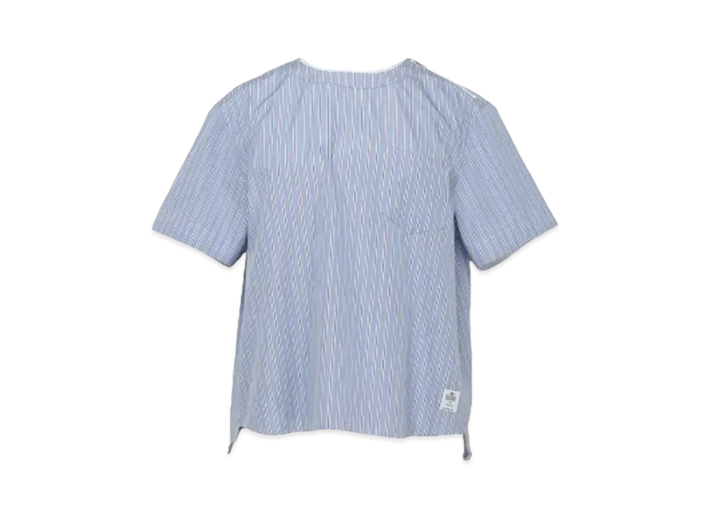 sacai Thomas Mason Cotton Poplin Pullover "Light Blue Stripes"