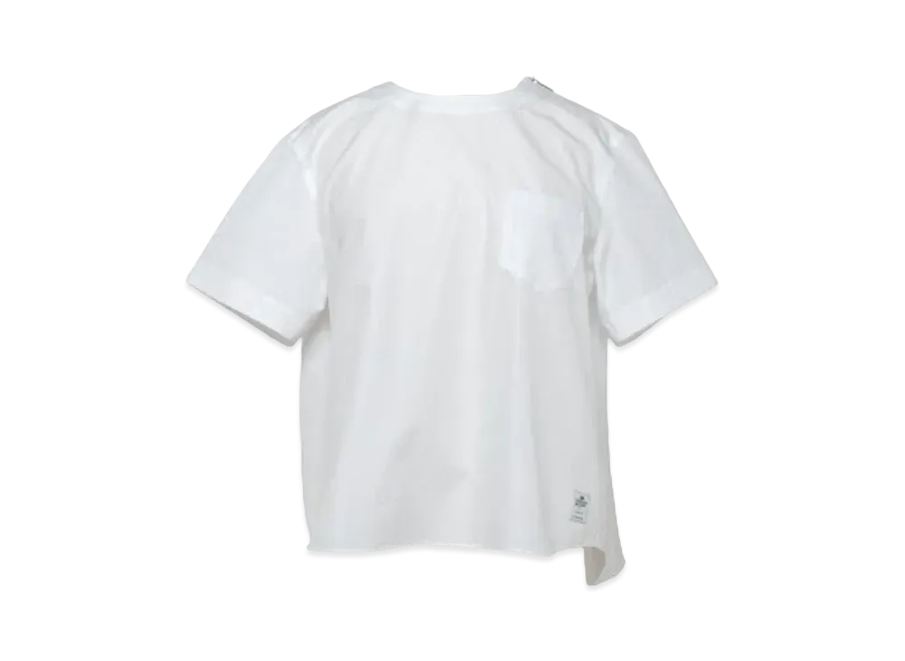 sacai Thomas Mason Cotton Poplin Pullover "Off White"