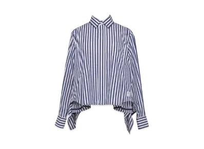 sacai Thomas Mason Cotton Poplin Shirt "Navy Stripe"