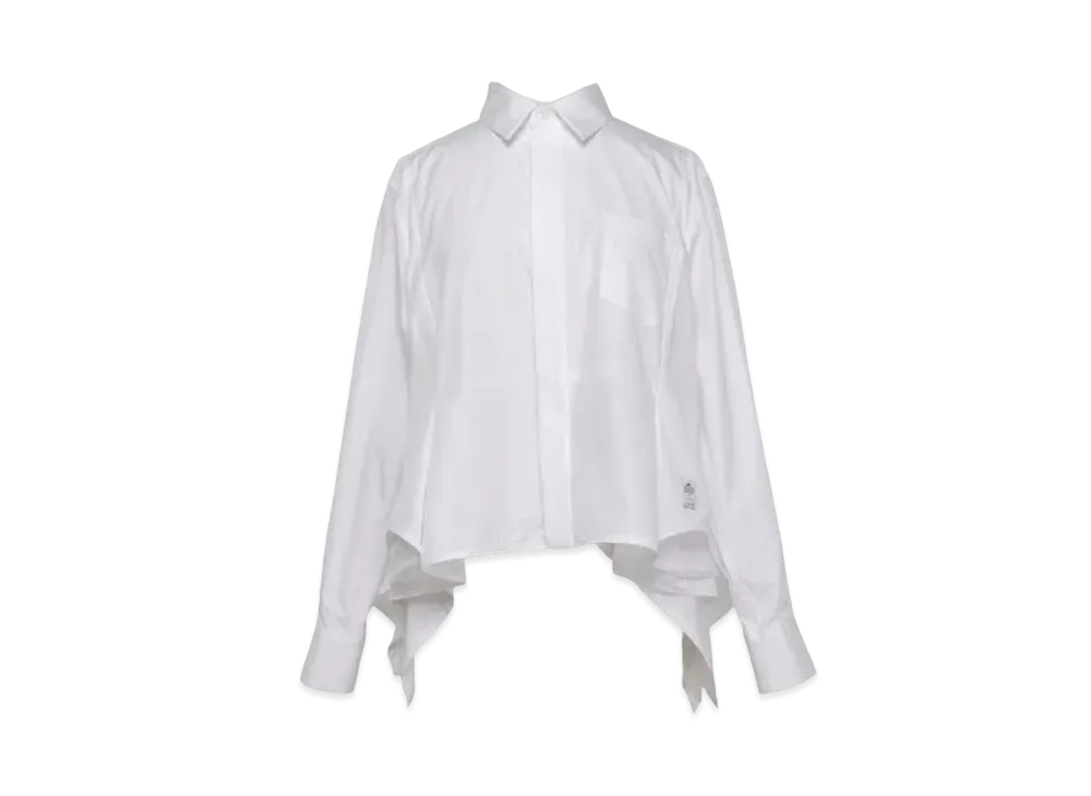 sacai Thomas Mason Cotton Poplin Shirt "Off White"