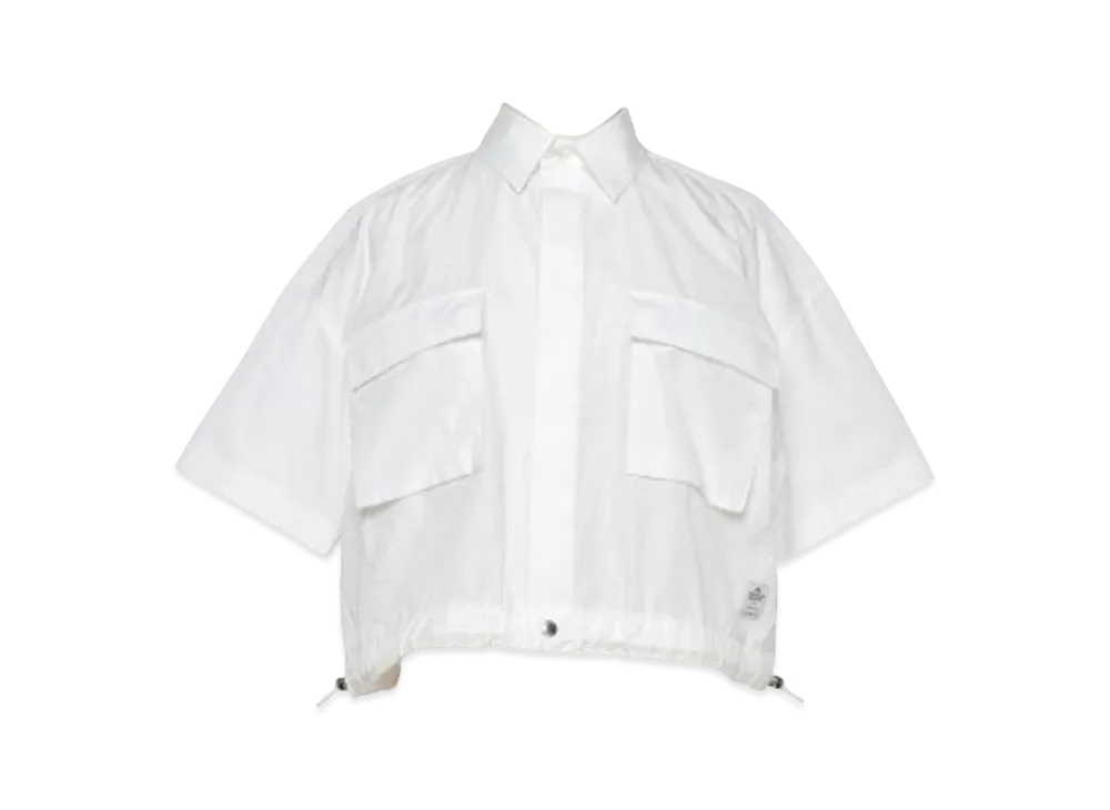 sacai Thomas Mason Cotton Poplin Shirt "Off White"