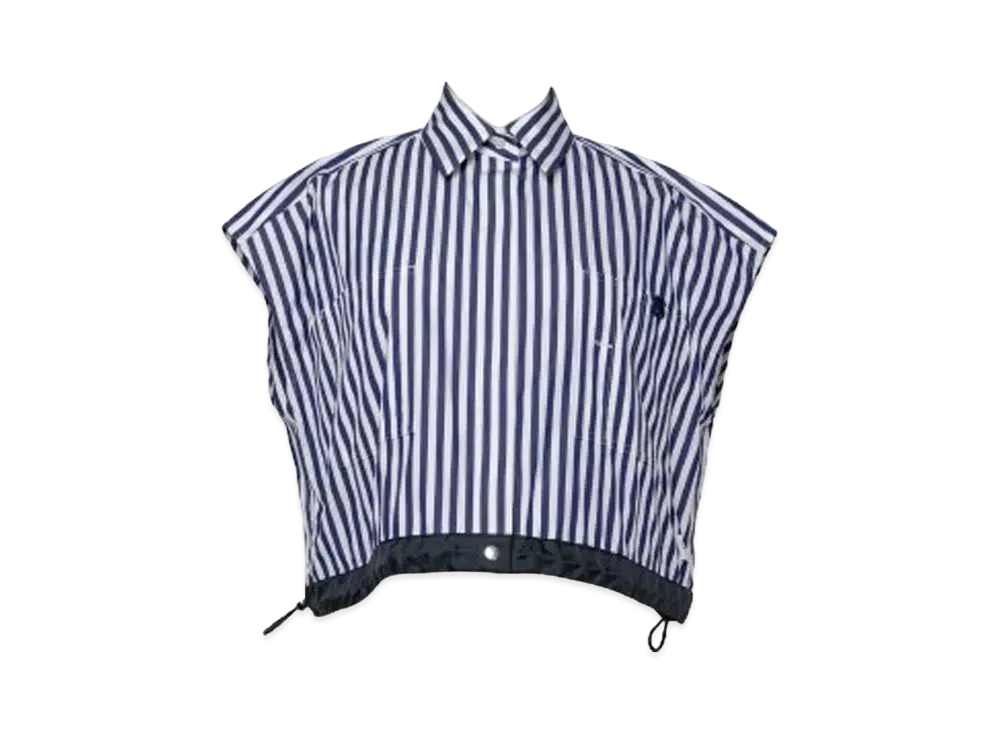 sacai Thomas Mason S Cotton Poplin Shirt "Navy Stripe"