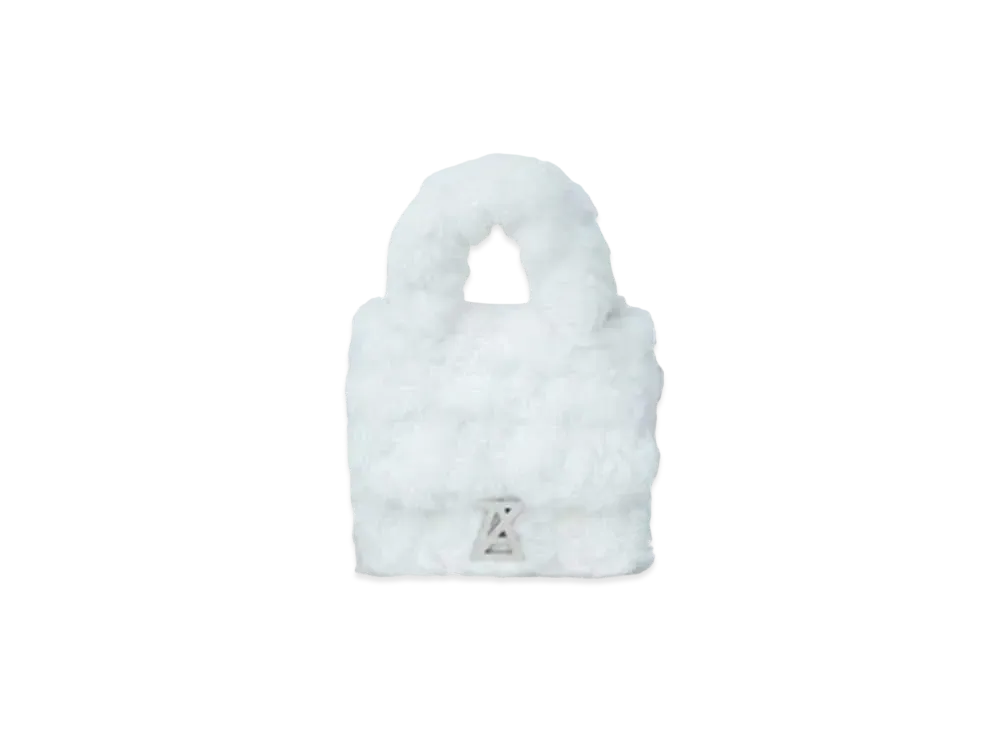 ANREALAGE Photochromic Logo Fur Bag "White/Purple Monogram"