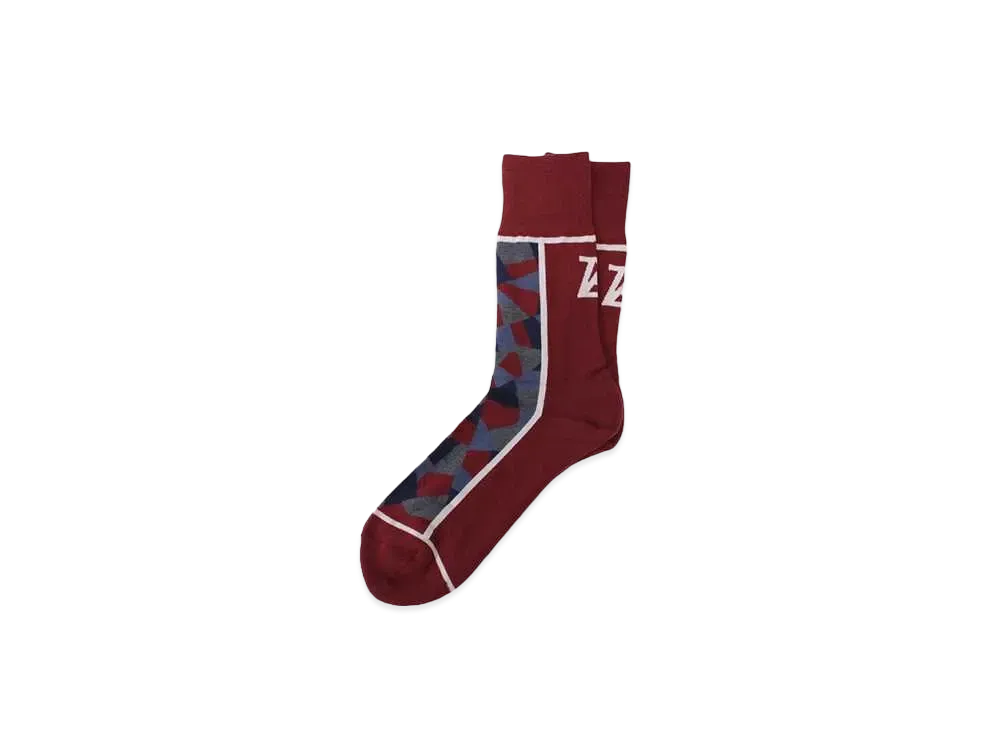 ANREALAGE x Chicstocks Socks "Bordeaux"