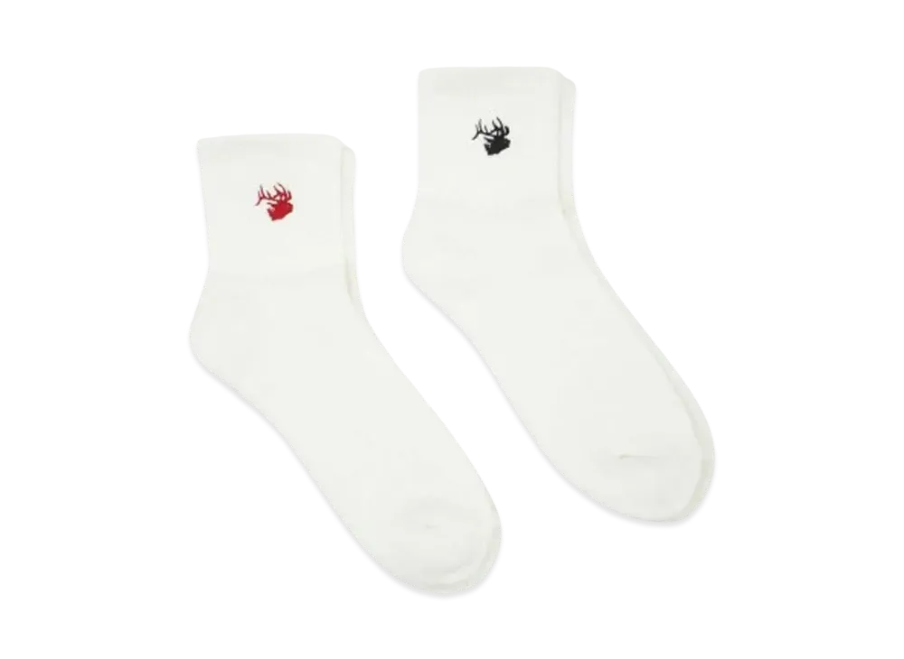 ANDFAMILYS Sport Socks -DEER- "WHITE"