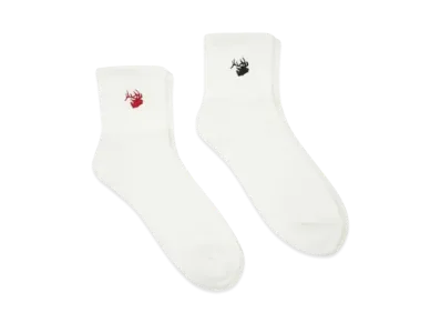 ANDFAMILYS Sport Socks -DEER- "WHITE"