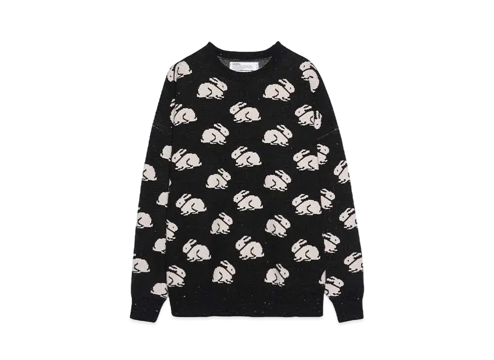 DAIRIKU "Rabbit" Oversized Pullover Knit "BLACK"