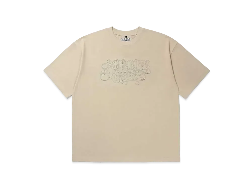 APHRODITEGANG Stitch Classic Logo S/S Tee "Light Brown"