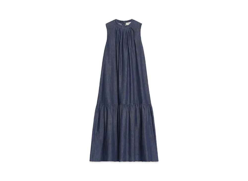 Max Mara Turkia Denim Long Dress "Navy"