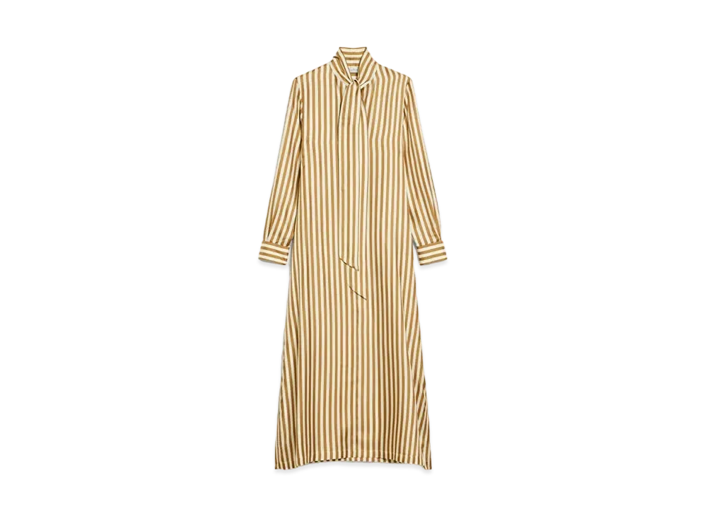 Max Mara Faezite Pure sSilk Kaftan Dress "Honey"