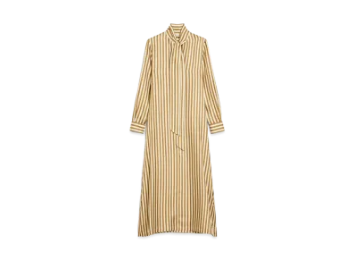 Max Mara Faezite Pure sSilk Kaftan Dress "Honey"
