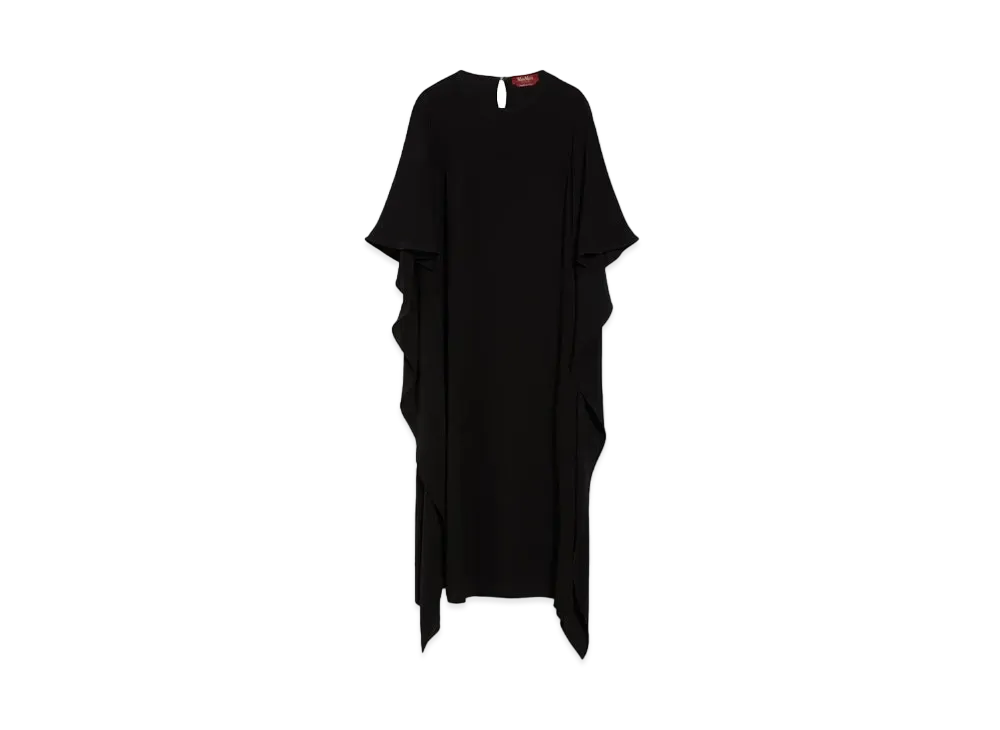 Max Mara Ombrosa Cady Fabric Long Dress "Black"