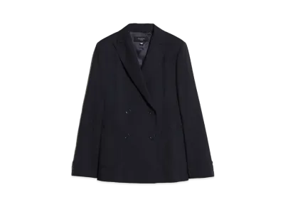 Max Mara Nervoso Pure Wool Tailored Jacket "Navy"