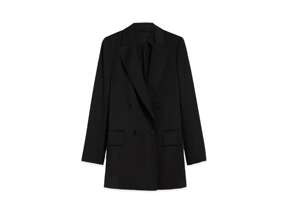 Max Mara Revico Wool Mohair Oversized Jacket "Black"