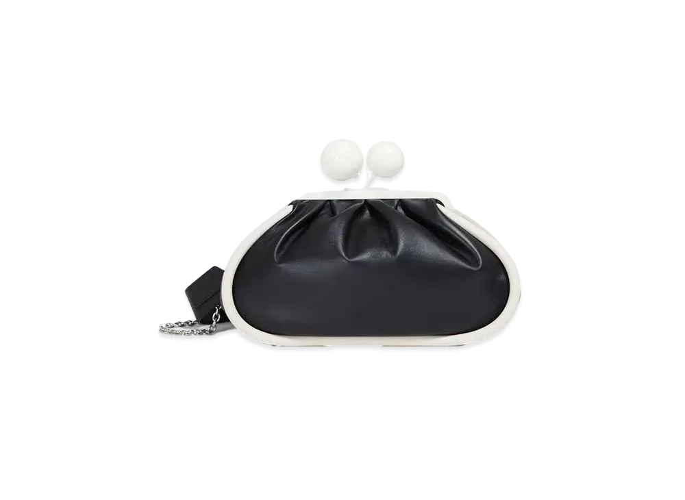 Max Mara Milva Medium Pastitino Bag In Lamb Leather "Black"