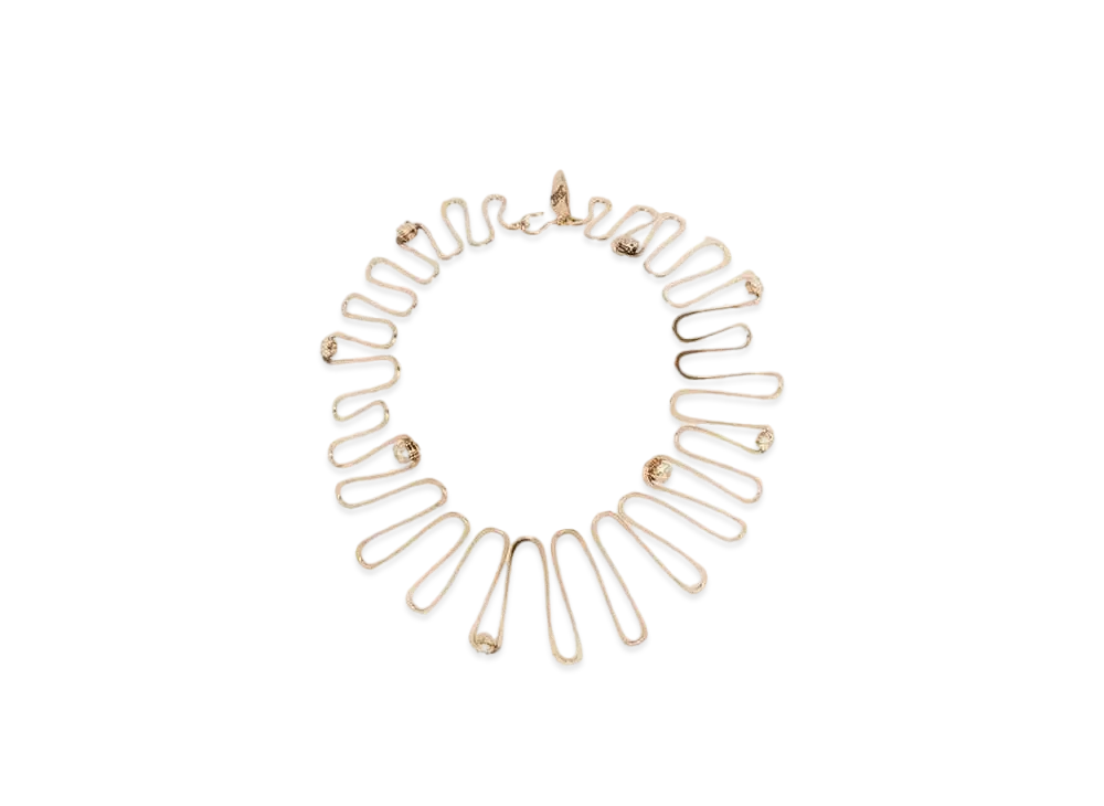 Max Mara Nembi Spring Choker "Dark Matte Gold"