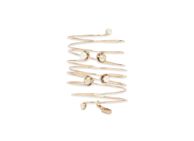 Max Mara Virgus High Cut Spring Bracelet "Dark Satin Gold"
