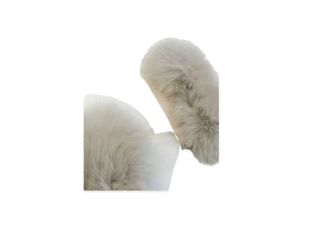 Max Mara Susanna Fox Fur Cuffs "Sand"