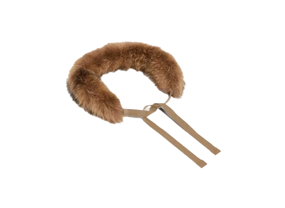 Max Mara Chelson Fox Fur Hood Trim "Camel"