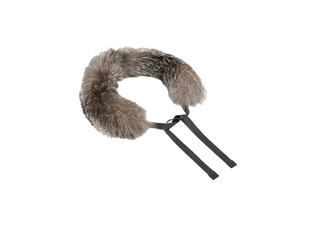 Max Mara Chelson Fox Fur Hood Trim "Medium Grey"
