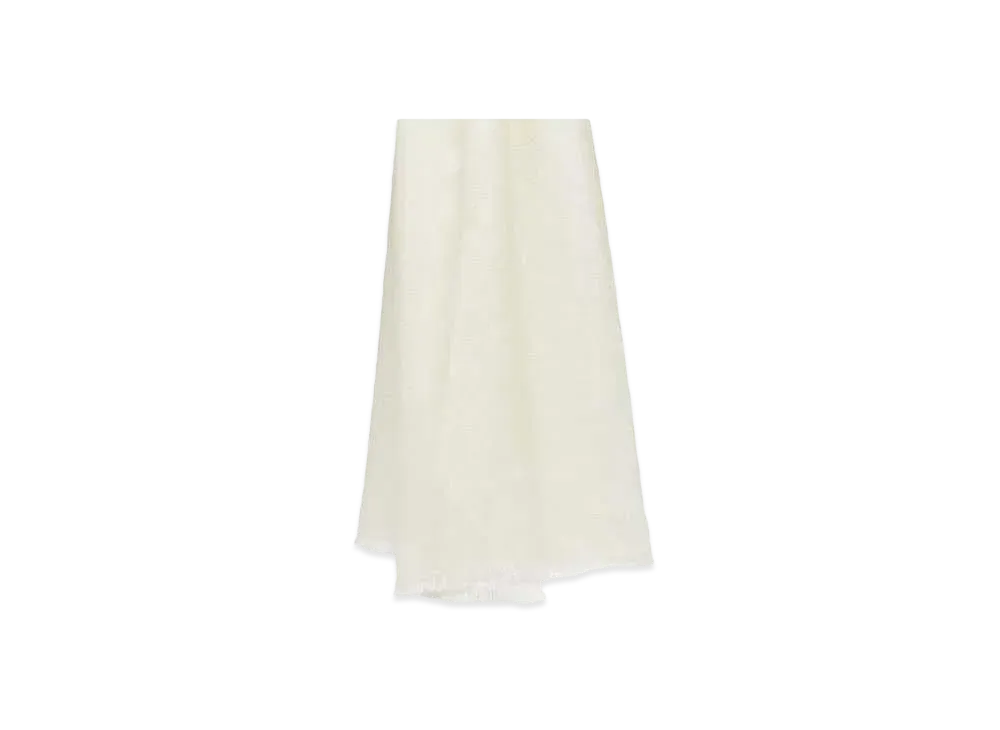 Max Mara Sfumato Cashmere Gradient Scarf "Ivory"