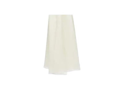 Max Mara Sfumato Cashmere Gradient Scarf "Ivory"