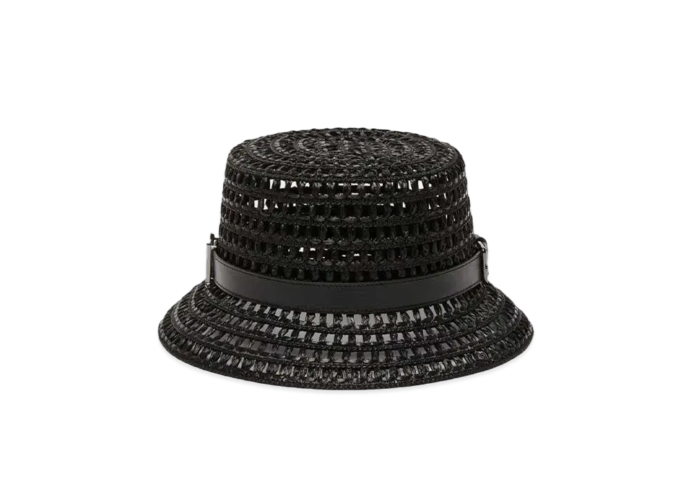 Max Mara Uccho Mesh Crochet Hat "Black"