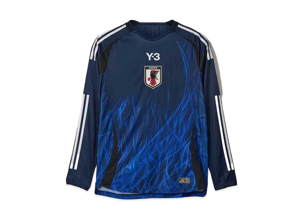 adidas Y-3 Japan National Football Team 2024 Home Authentic Long Sleeve Jersey "Legend Ink"