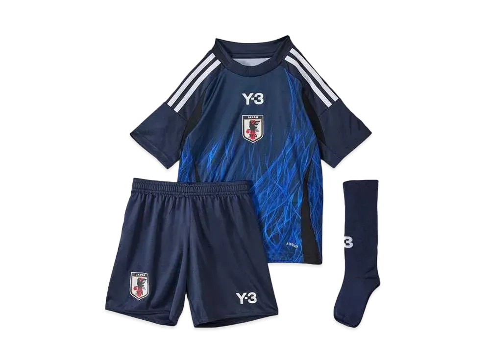adidas Y-3 Kids Japan National Soccer Team 2024 Home Replica Mini Kit "Legend Ink"