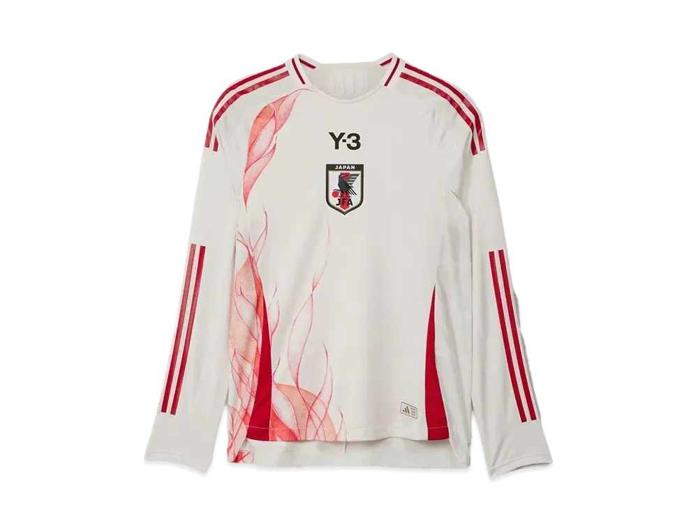 adidas Y-3 Japan National Football Team 2024 Away Authentic Long Sleeve Jersey "Core White"