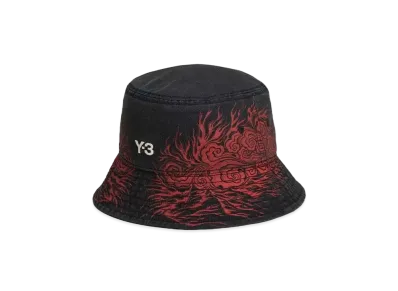 Y-3 JFA Bucket Hat "Black"
