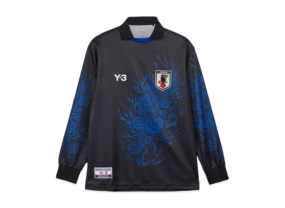 adidas Y-3 Japan National Football Team CW Long Sleeve T-Shirt "Black/Bold Blue"