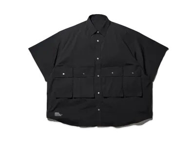 FreshService Micro Typewriter Flap Pocket S/S Shirt "Black"