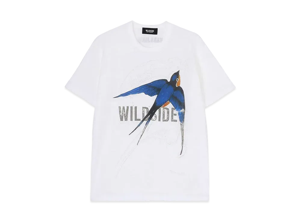 WILDSIDE Yohji Yamamoto CROW White T-Shirt "White"