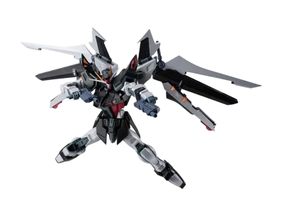 BANDAI "THE ROBOT SPIRITS" -Mobile Suit Gundam Seed CE73 -STARGAZER-- <SIDE MS> GAT-X105E+AQM/E-X09S STRIKE NOIR Gundam ver. A.N.I.M.E.