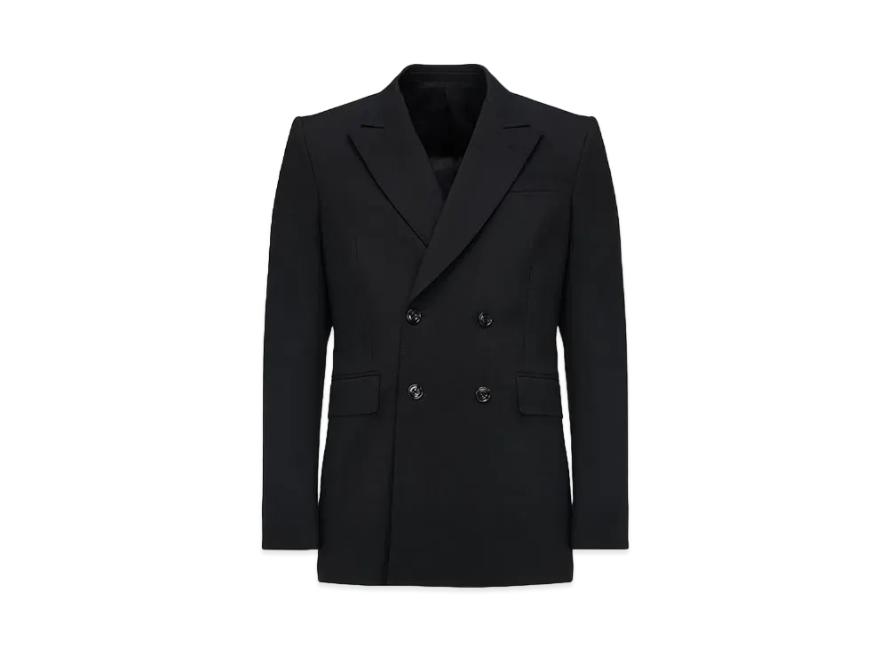 Alexander McQUEEN Neat Shoulder Double Breasted Jacket "Black"