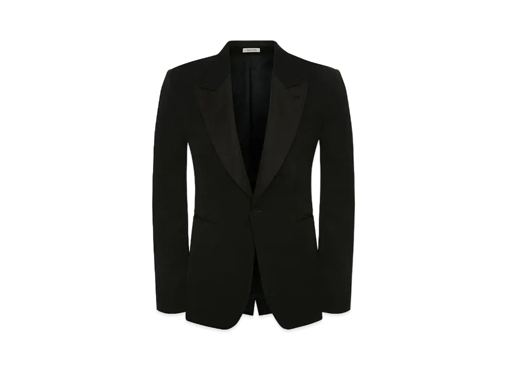 Alexander McQUEEN Large Lapel Tailored Jacket "Black"