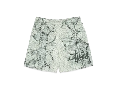 Stussy Mesh Short Basic Snake "Bone"