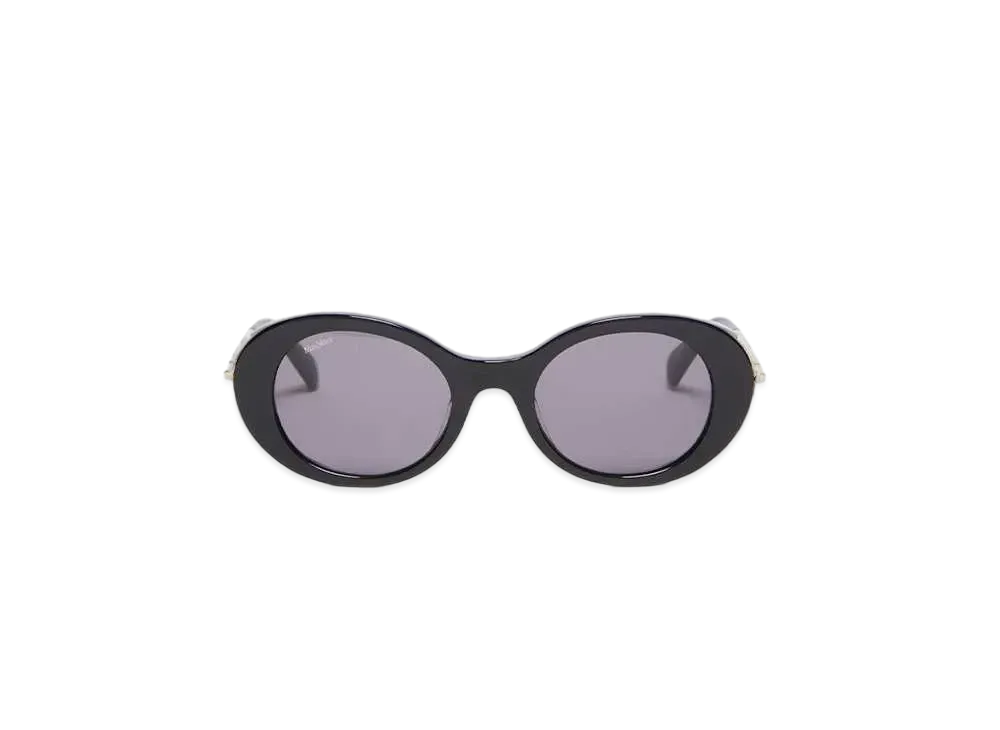Max Mara Malibu Oval Sunglasses "Black"