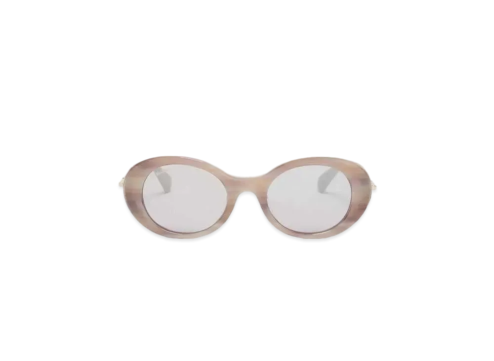 Max Mara Malibu Oval Sunglasses "Beige"