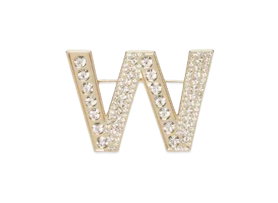 Max Mara Jessarti Rhinestone Brooch "Gold"